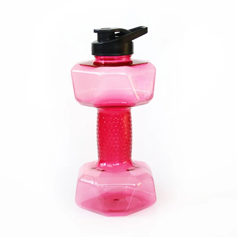 Plastic Dumbbell Shaped Portable Water Bottle