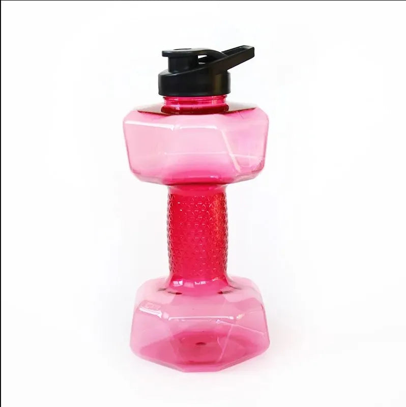 Plastic Dumbbell Shaped Portable Water Bottle