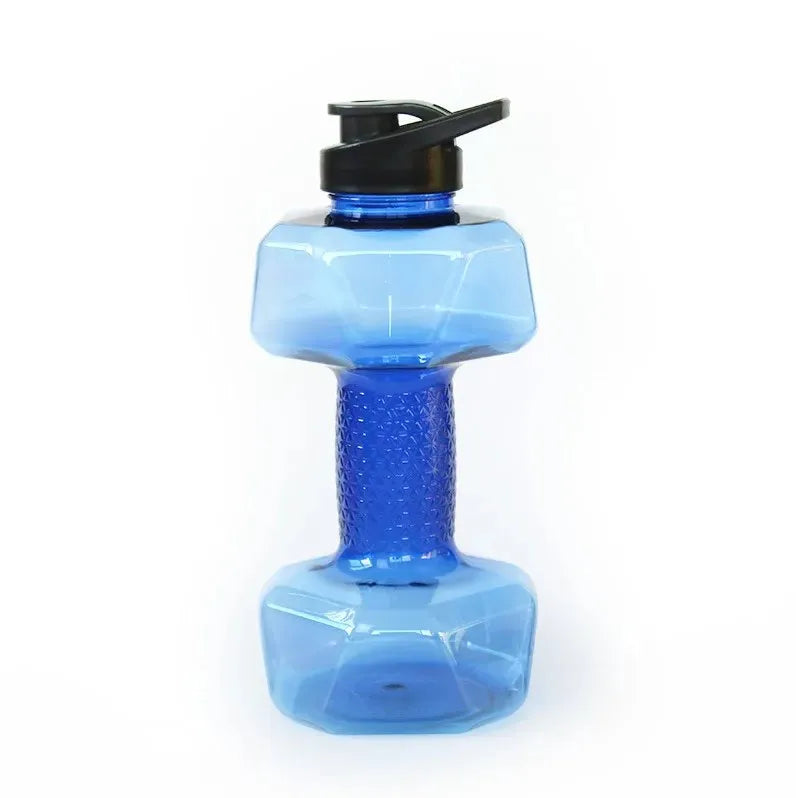 Plastic Dumbbell Shaped Portable Water Bottle