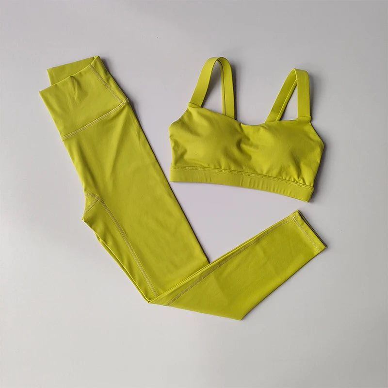 Women Fitness Suit Set Sports Bras
