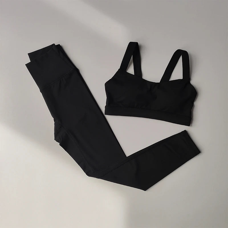 Women Fitness Suit Set Sports Bras