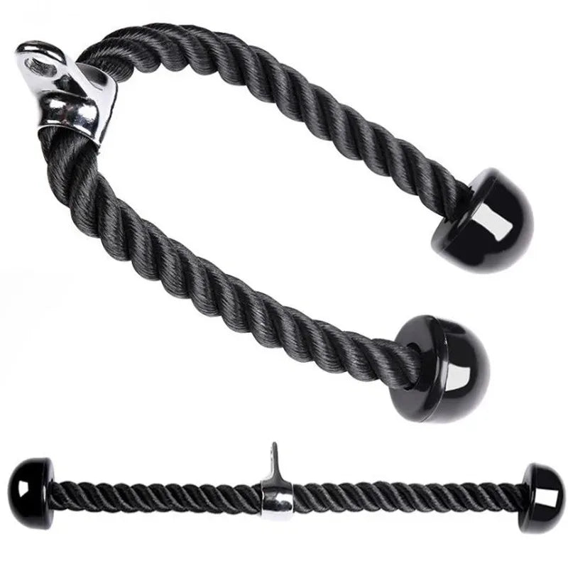 Triceps Lowering Rope Face Pull Handles Push Pull Down Cord For Biceps Back Shoulder Triceps Fitness Tension Rope