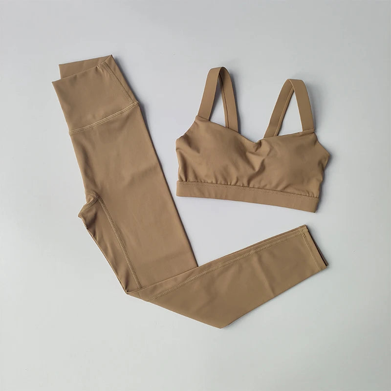 Women Fitness Suit Set Sports Bras