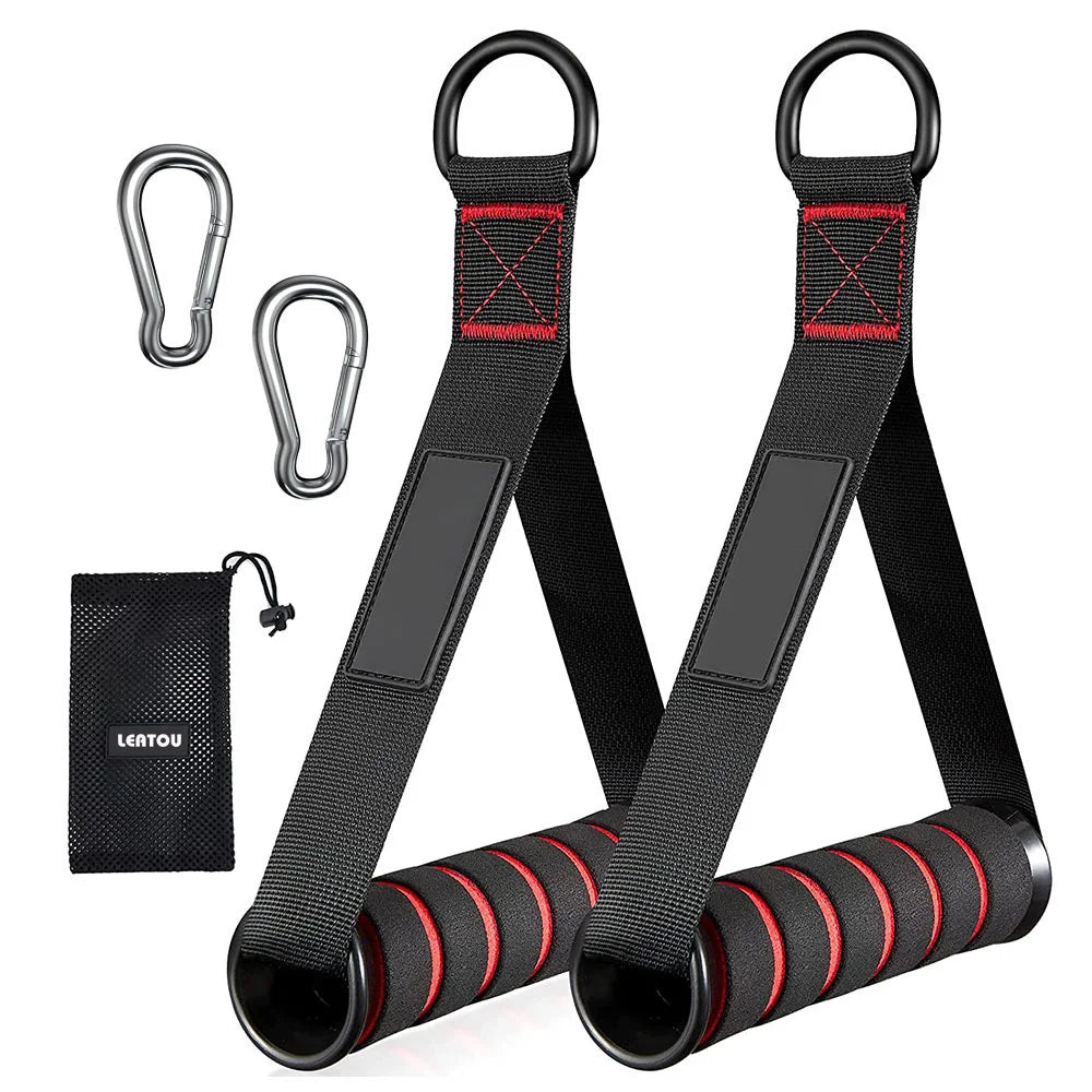 Triceps Lowering Rope Face Pull Handles Push Pull Down Cord For Biceps Back Shoulder Triceps Fitness Tension Rope